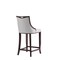 Manhattan Comfort Emperor Faux Leather Barstool in Light Grey- Set of 3 3-BS008-LG - alternate 6